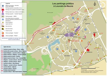 Plan des parkings visiteurs